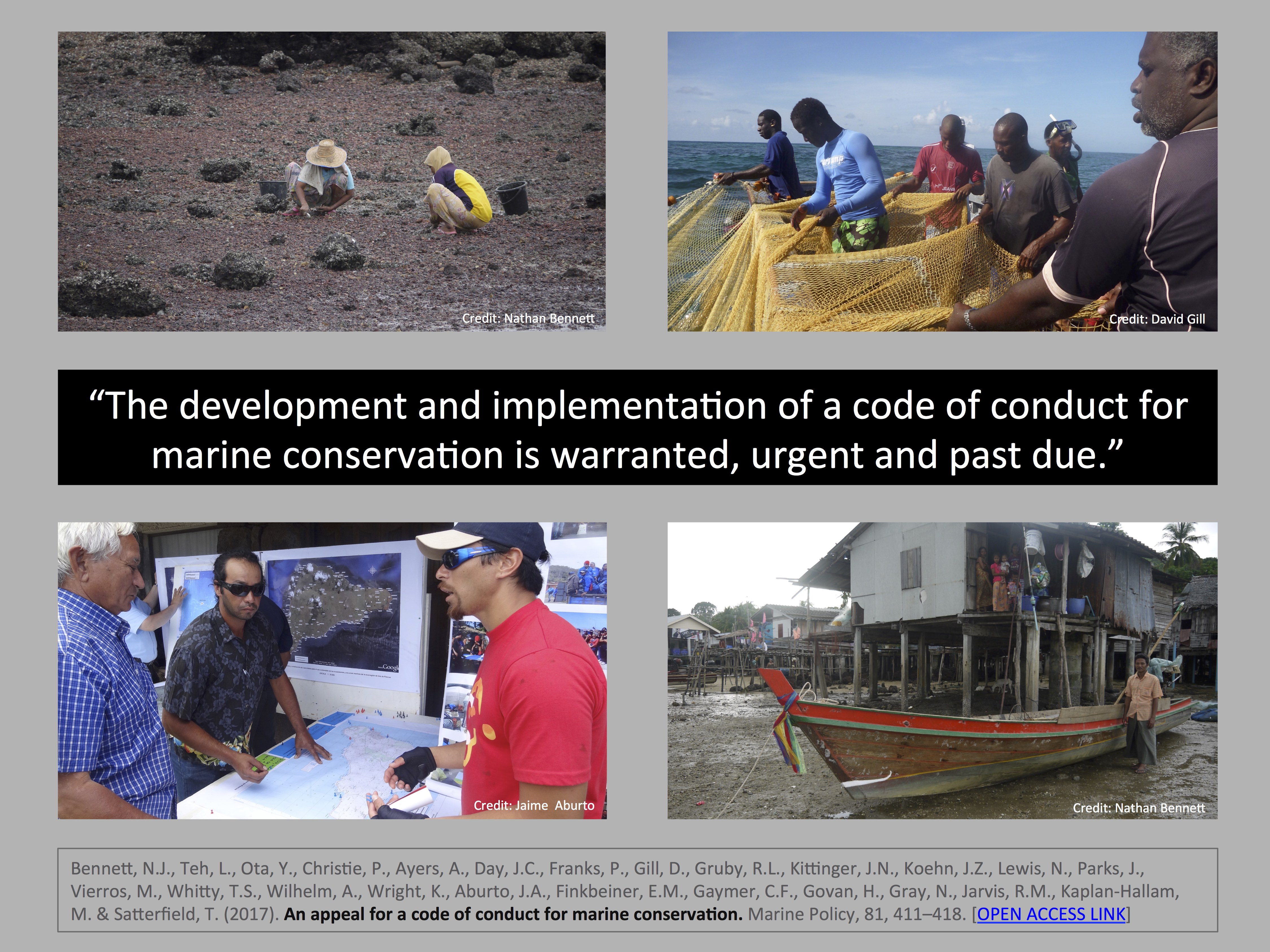 An appeal for a code of conduct for marine conservation - Bennett et al 2017 Marine Policy